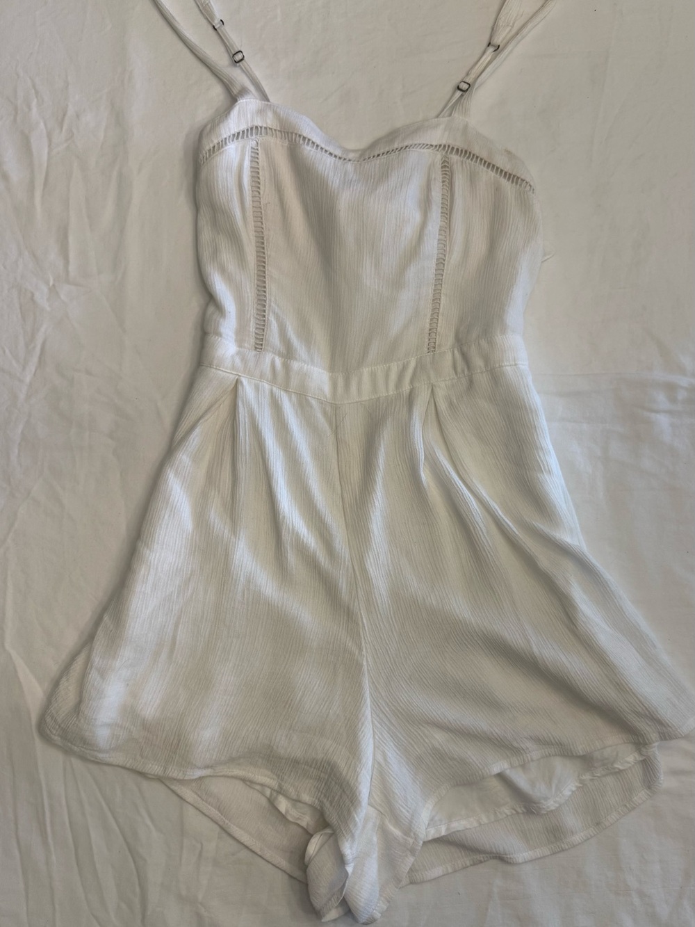 White Spaghetti -Strap Romper